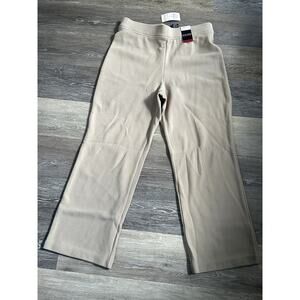 033 - BRAND NEW New York and Company Pique Cropped Pant Medium Tan
